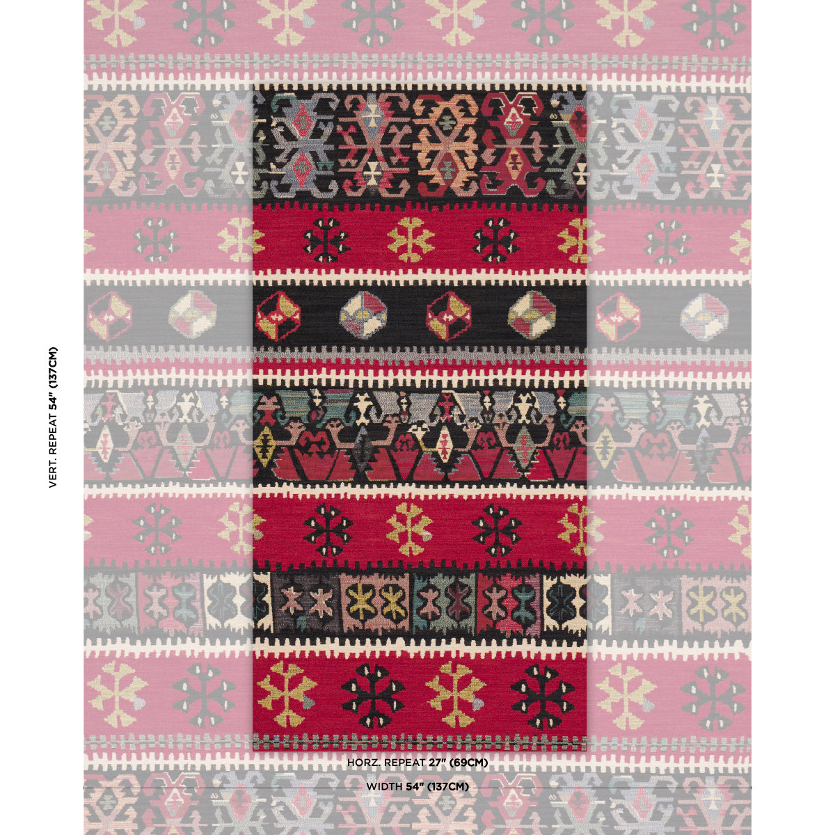 Sahane - Pomegranate Red - Schumacher 87470 Fabric - Schumacher Fabric