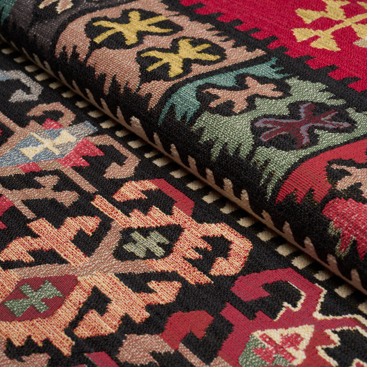 Sahane - Pomegranate Red - Schumacher 87470 Fabric - Schumacher Fabric