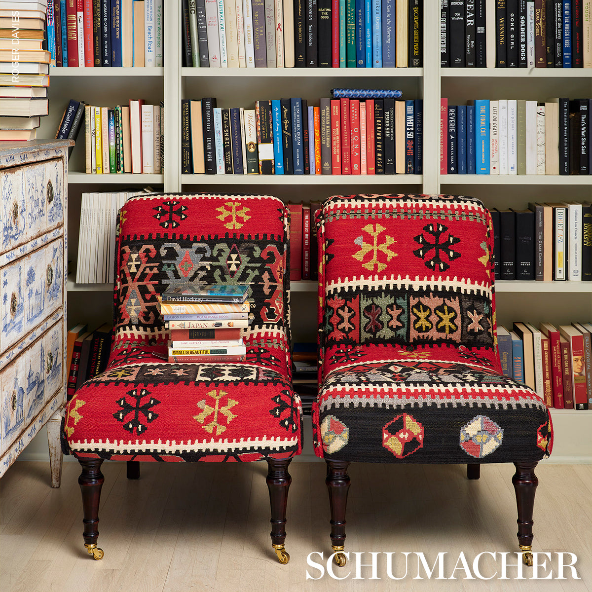 Sahane - Pomegranate Red - Schumacher 87470 Fabric - Schumacher Fabric