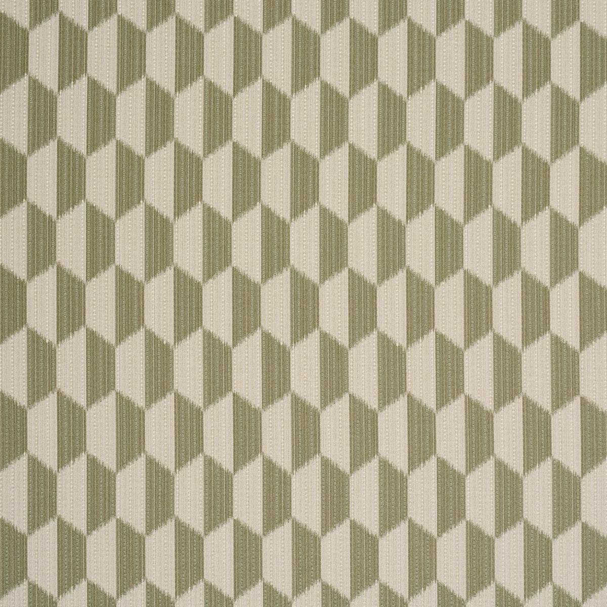 Dena Diamond Ikat Performance - Green - Schumacher 87492 Fabric - Schumacher Fabric