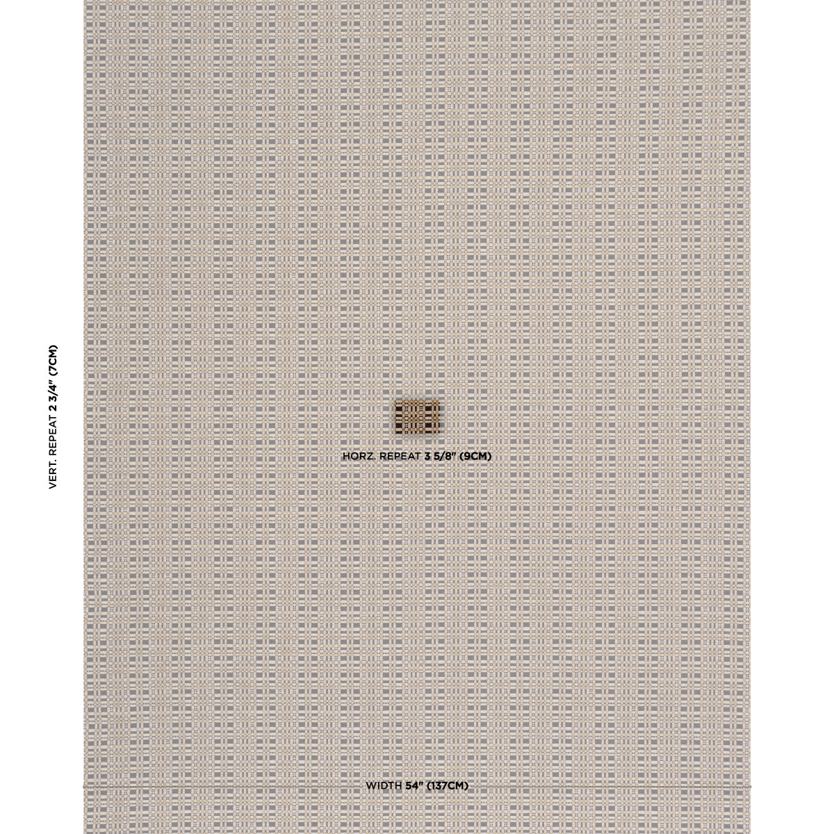 Marja Plaid Performance - Brown - Schumacher 87502 Fabric - Schumacher Fabric
