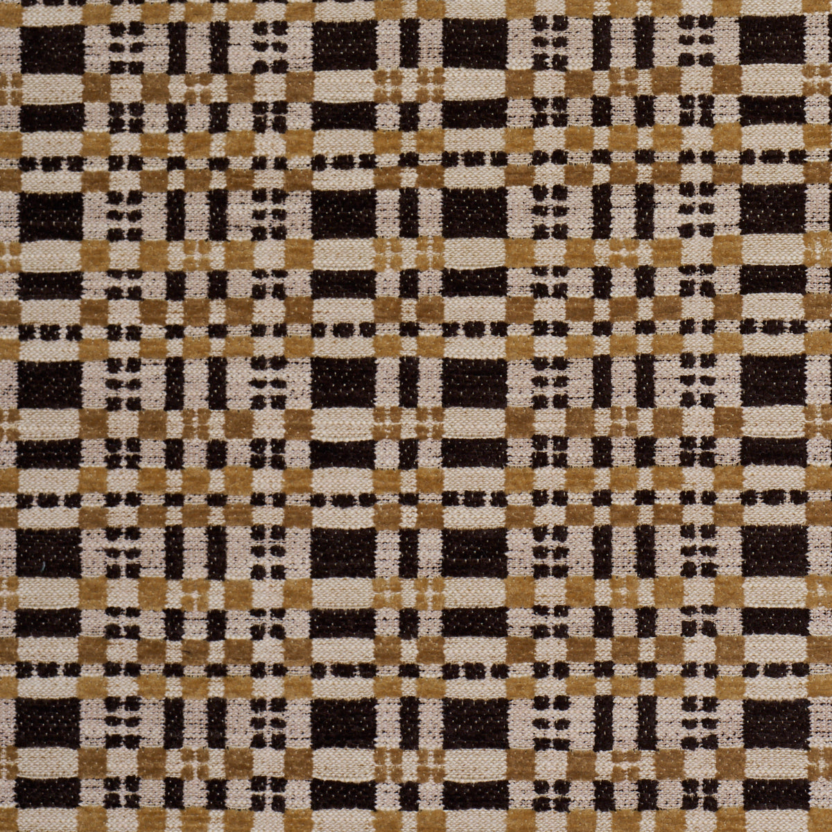 Marja Plaid Performance - Brown - Schumacher 87502 Fabric - Schumacher Fabric