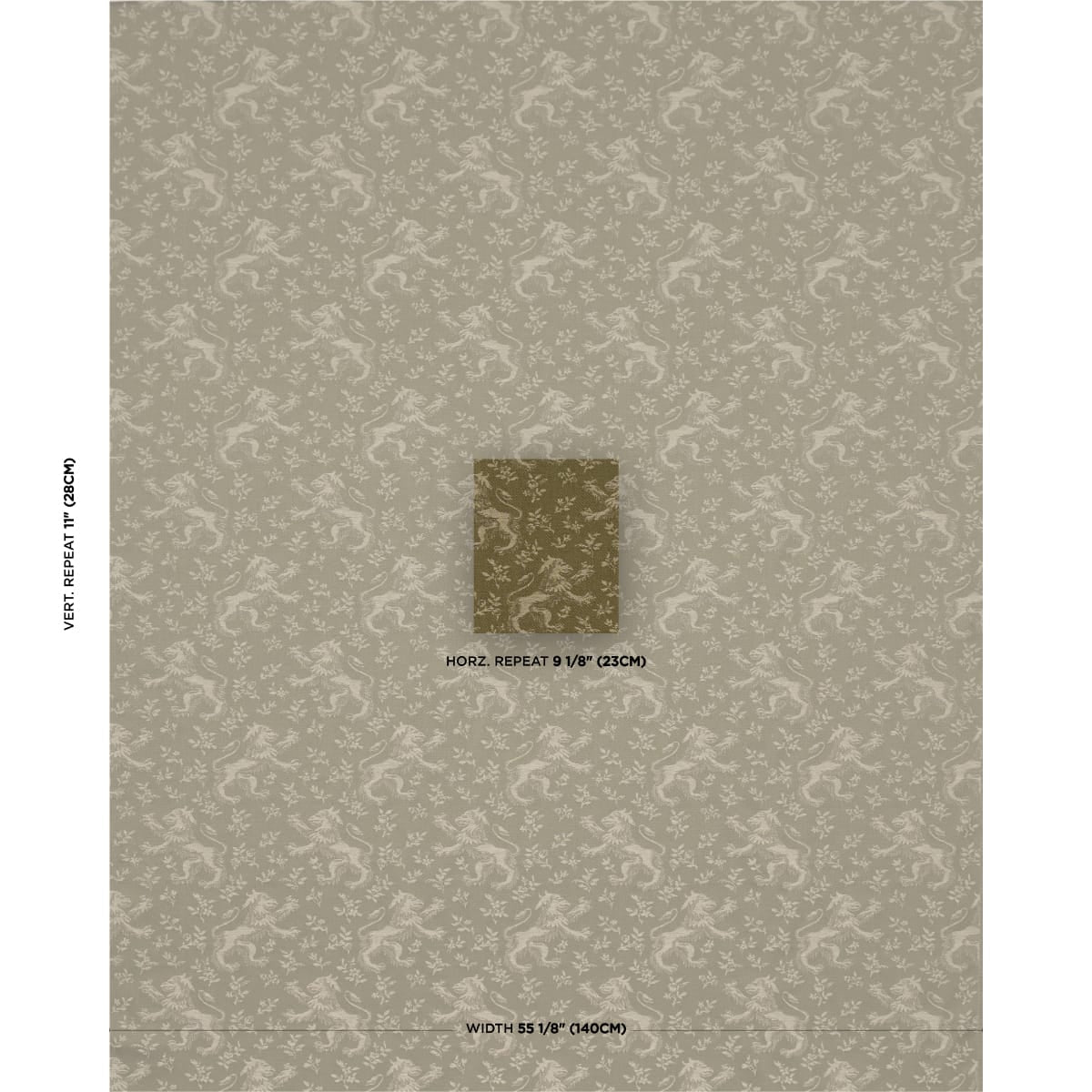 EWANS-BEASTS-MOSS-SCHUMACHER-87540 - Schumacher Fabric