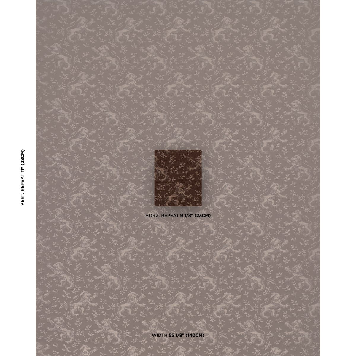 EWANS-BEASTS-BROWN-SCHUMACHER-87542 - Schumacher Fabric