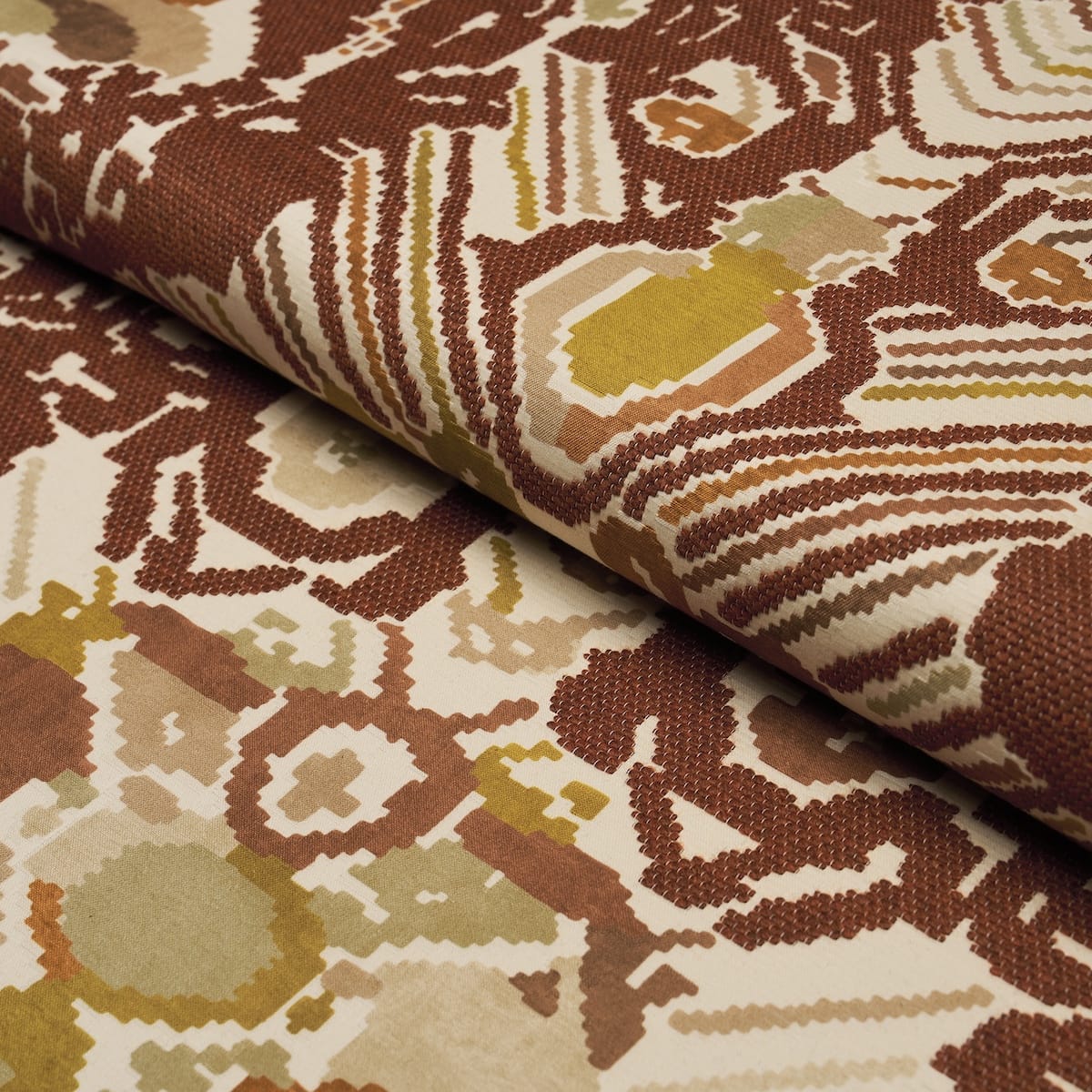 REVERSIBLE-DIGITAL-DAMASK-CHARTREUSE-SCHUMACHER-87550 - Schumacher Fabric