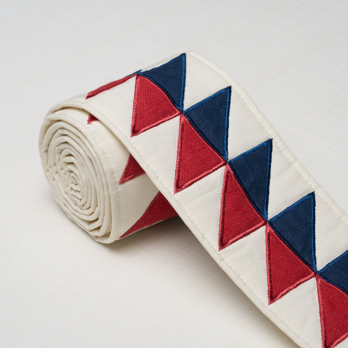 Quilted Diamond Tape - Americana - Schumacher 87581 Trim - Schumacher Trim