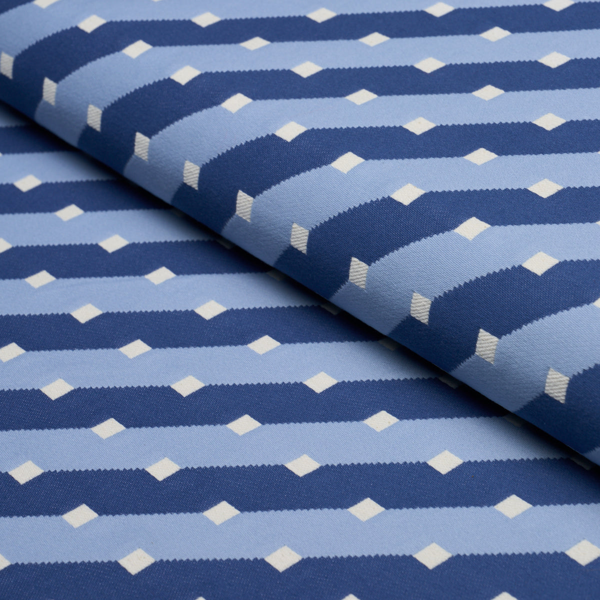 Zilla Stripe - Blues - Schumacher 87611 Fabric - Schumacher Fabric