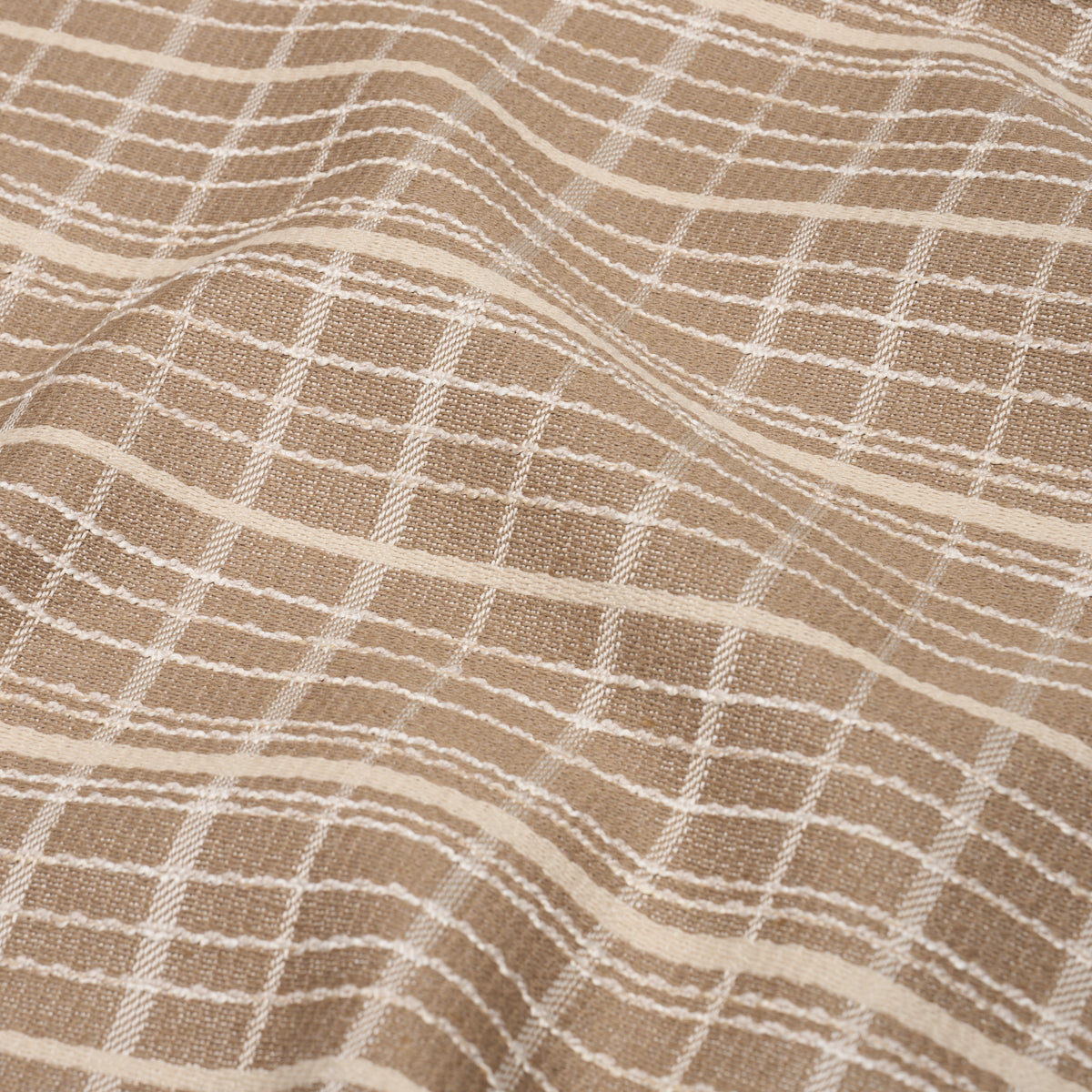 Merrick Performance Plaid - Beige - Schumacher 87690 Fabric - Schumacher Fabric