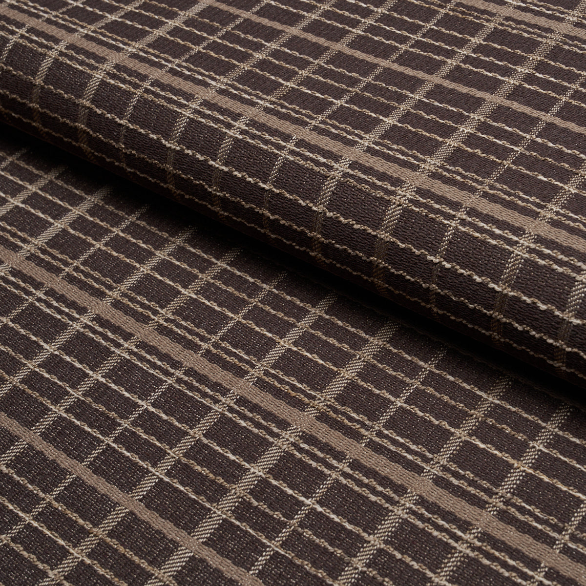 Merrick Performance Plaid - Brown - Schumacher 87691 Fabric - Schumacher Fabric