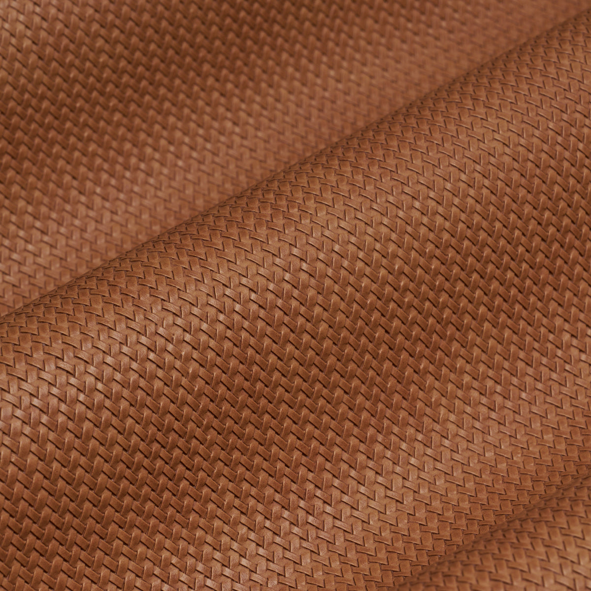 Vegan Leather Rattan Indoor/Outdoor - Caramel - Schumacher 87803 Fabric - Schumacher Fabric