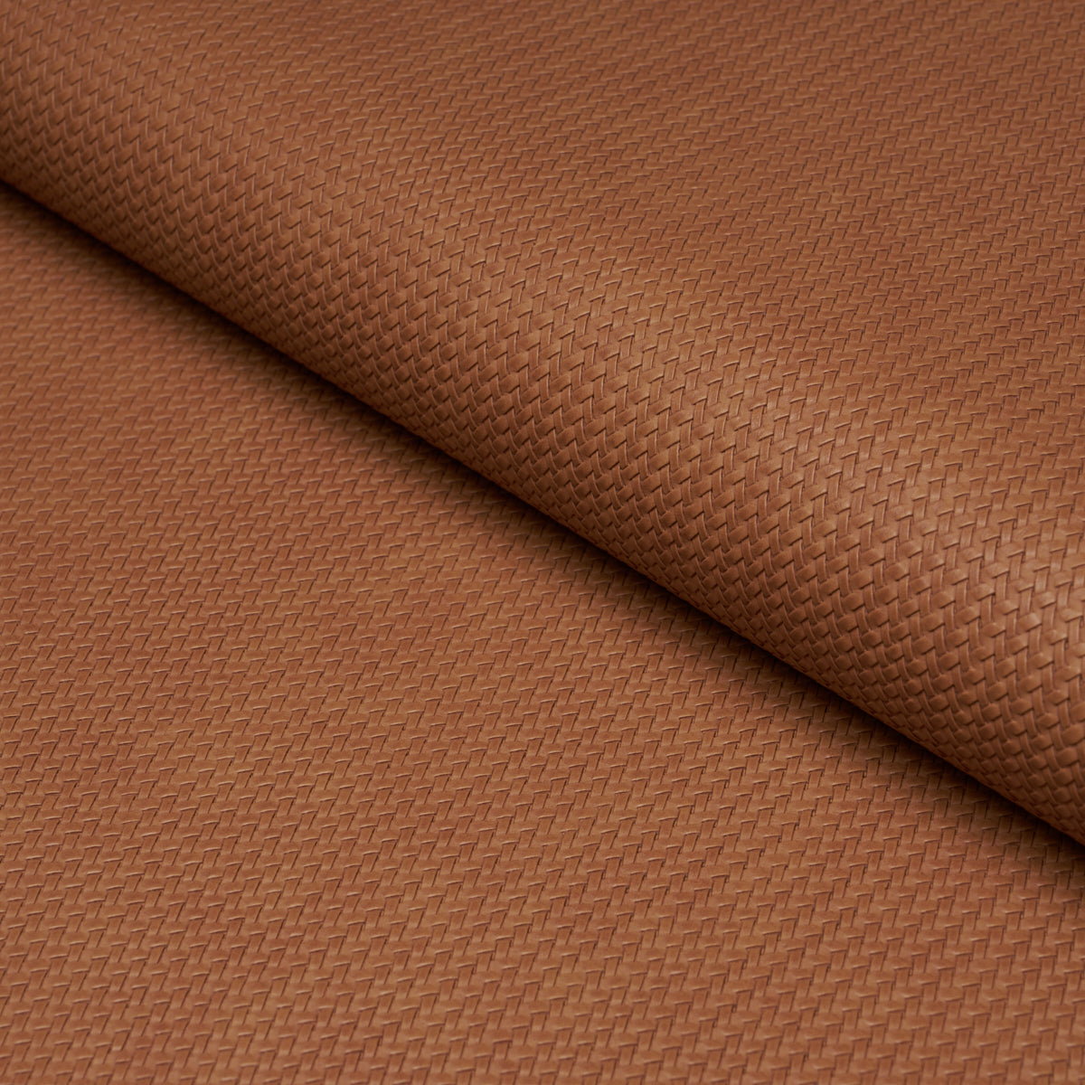 Vegan Leather Rattan Indoor/Outdoor - Caramel - Schumacher 87803 Fabric