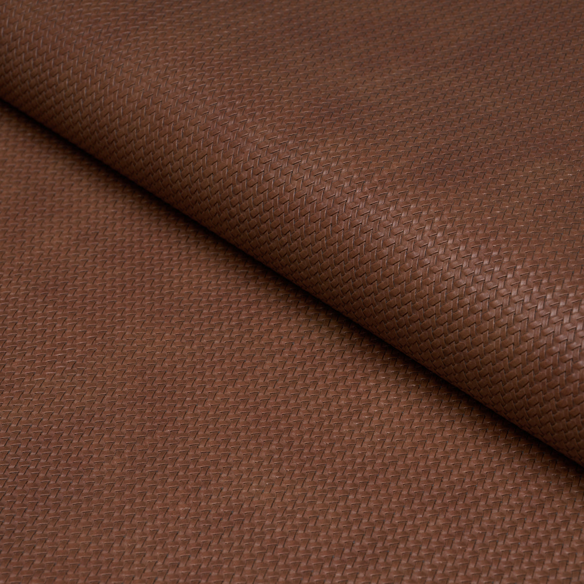 Vegan Leather Rattan Indoor/Outdoor - Chocolate - Schumacher 87804 Fabric