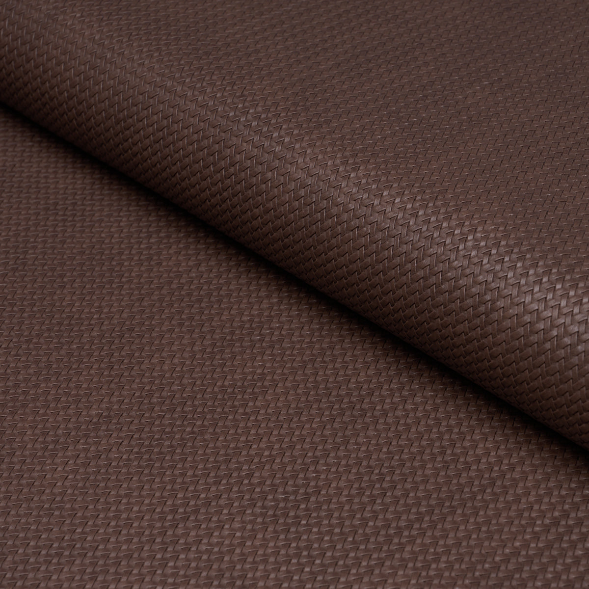 Vegan Leather Rattan Indoor/Outdoor - Brown - Schumacher 87805 Fabric - Schumacher Fabric