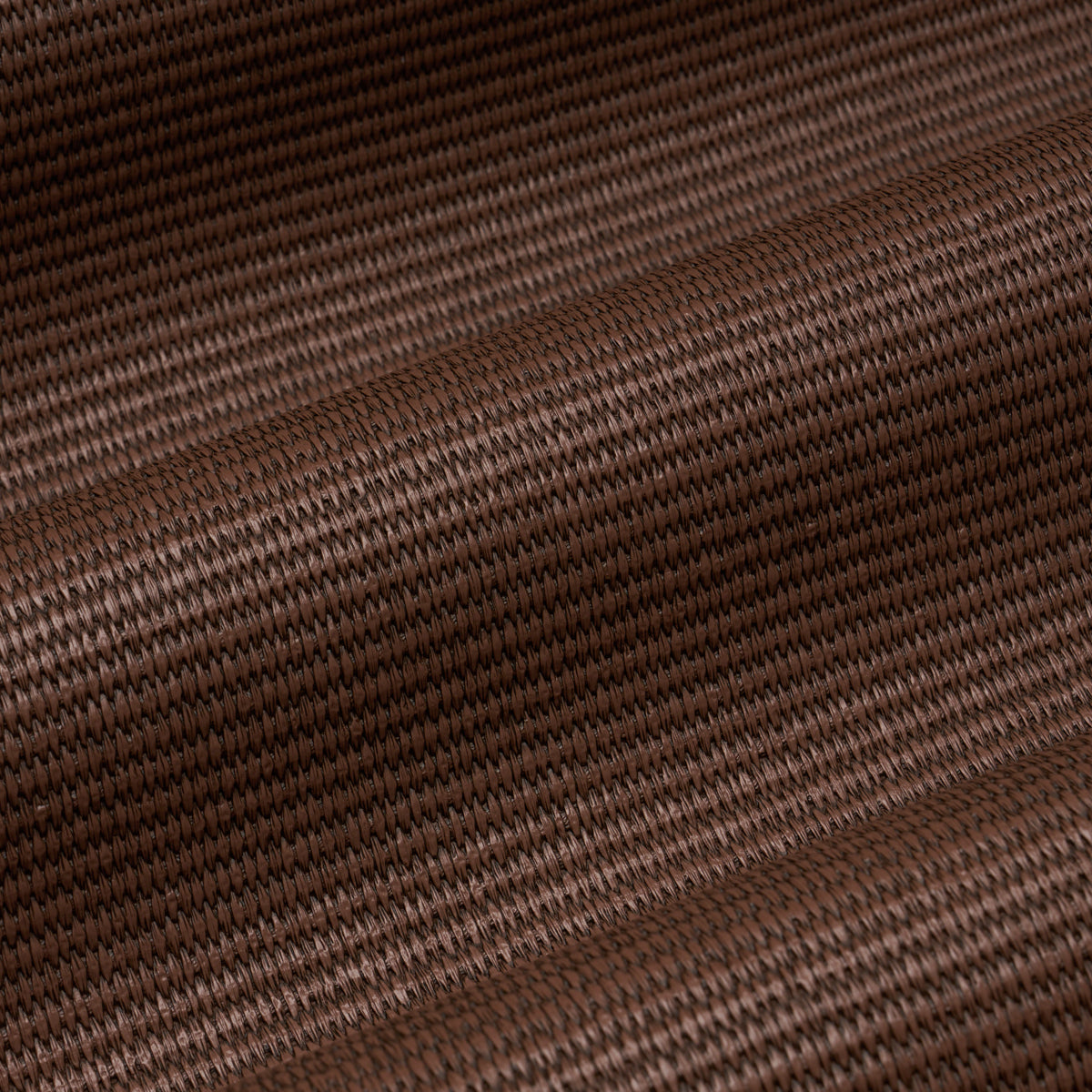 Vegan Leather Basketweave In/Out - Chocolate - Schumacher 87812 Fabric - Schumacher Fabric