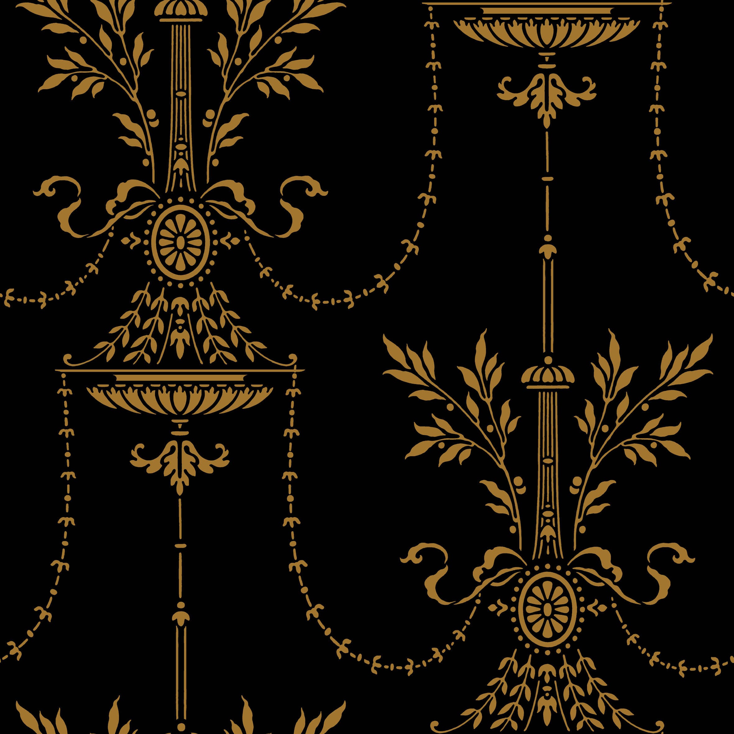 Dorset - Noir - Cole & Son Wallpaper