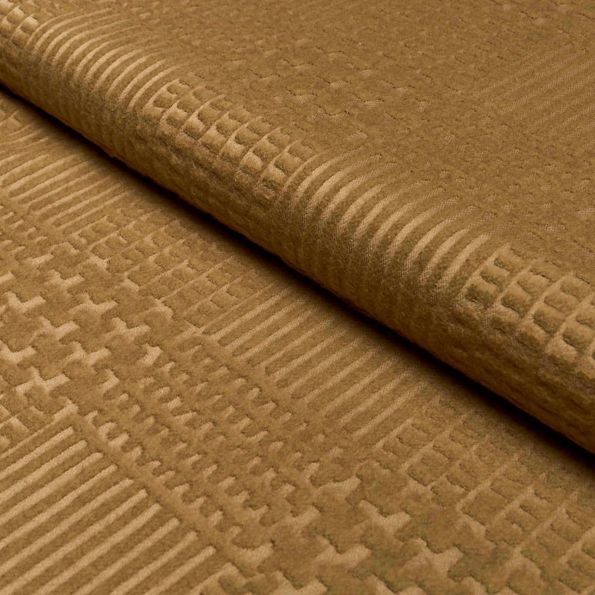 Fuzzy Plaid - Camel - Schumacher 88011 Fabric - Schumacher Fabric