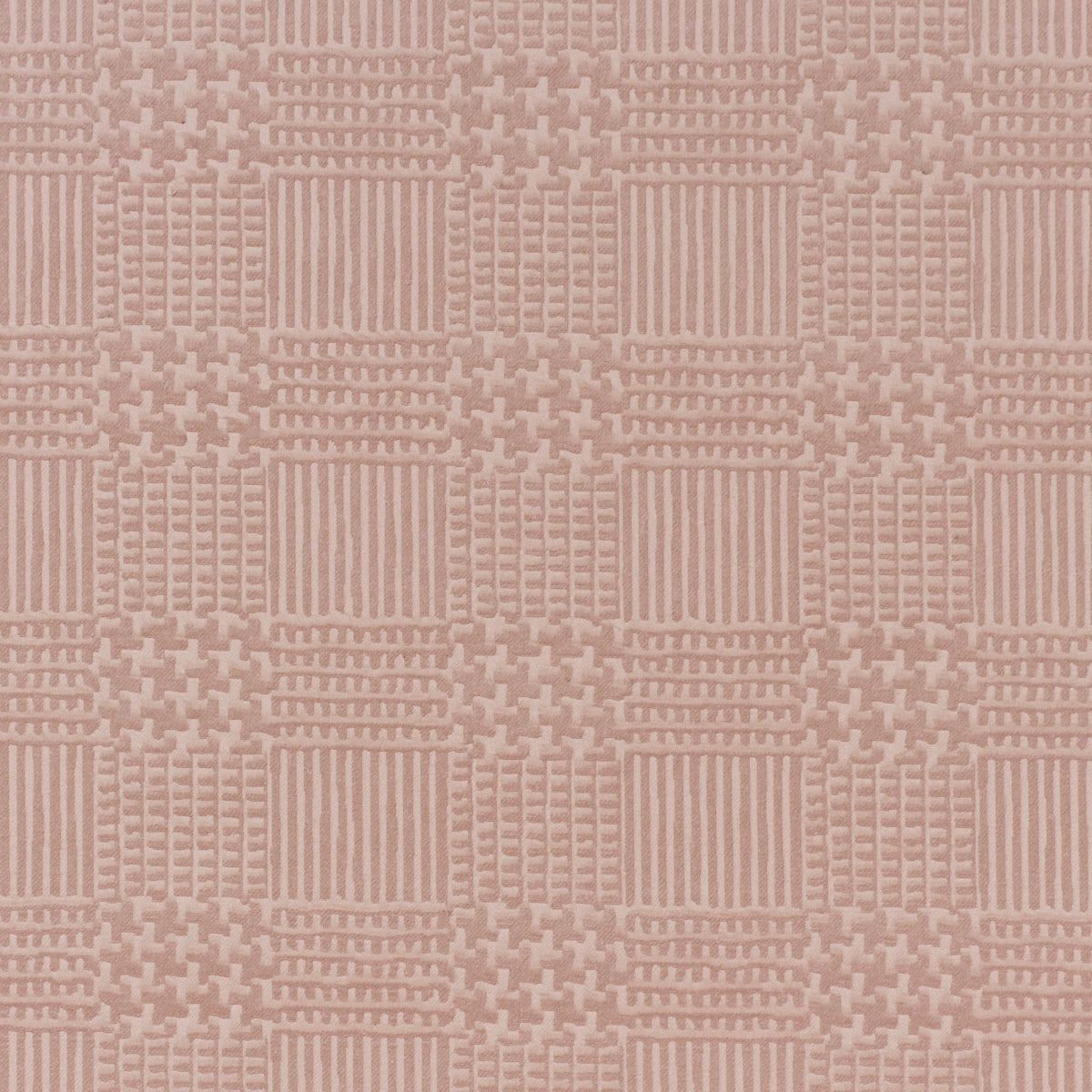 Fuzzy Plaid - Wythe Rose - Schumacher 88012 Fabric - Schumacher Fabric