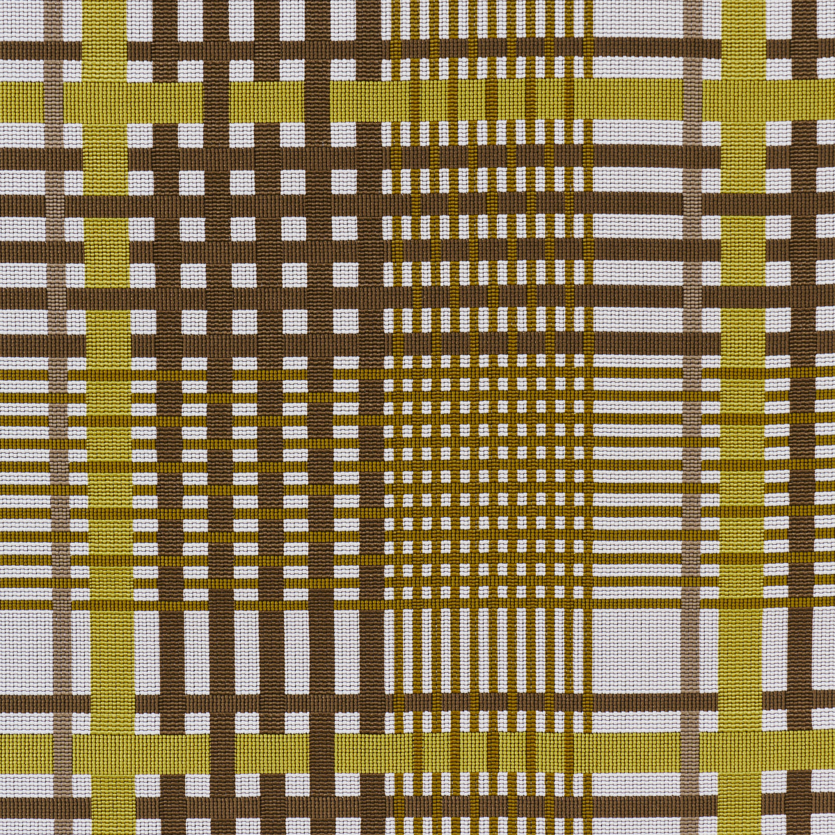 Resonance Plaid Indoor/Outdoor - Mimosa Glow - Schumacher 88061 Fabric - Schumacher Fabric