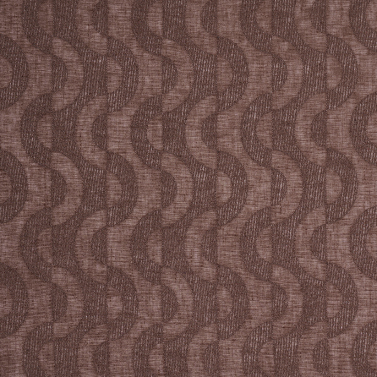 Stay In Tune Sheer - Terracotta - Schumacher 88091 Fabric - Schumacher Fabric