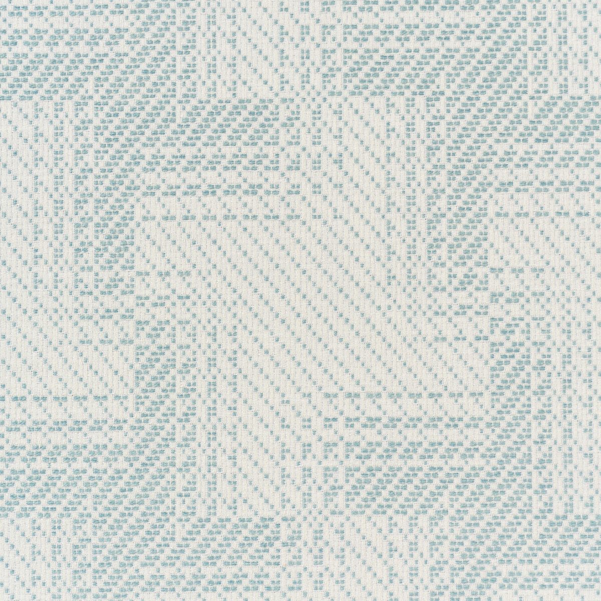Vibrato Houndstooth - Sky - Schumacher 88110 Fabric - Schumacher Fabric
