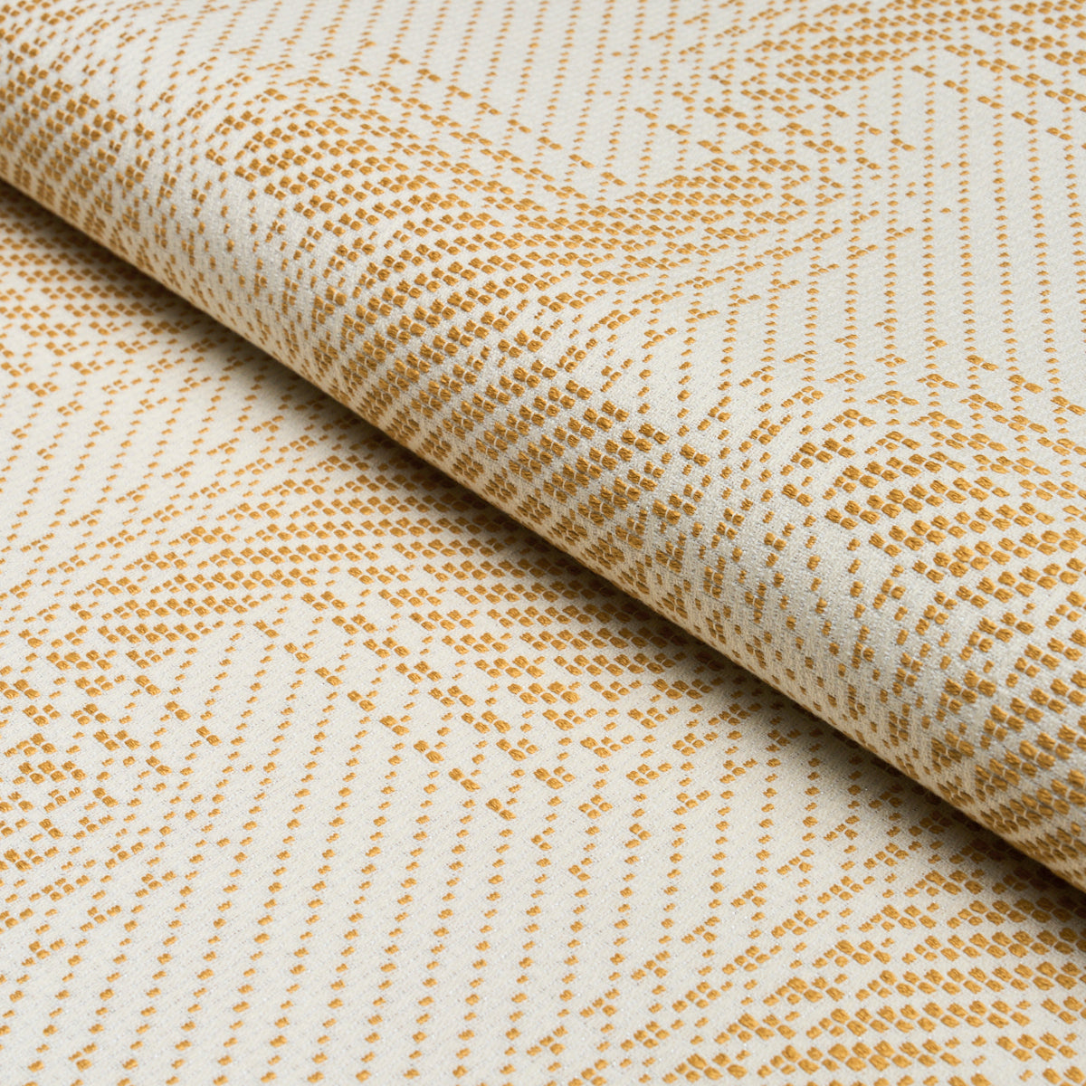 Vibrato Houndstooth - Antique Gold - Schumacher 88111 Fabric - Schumacher Fabric