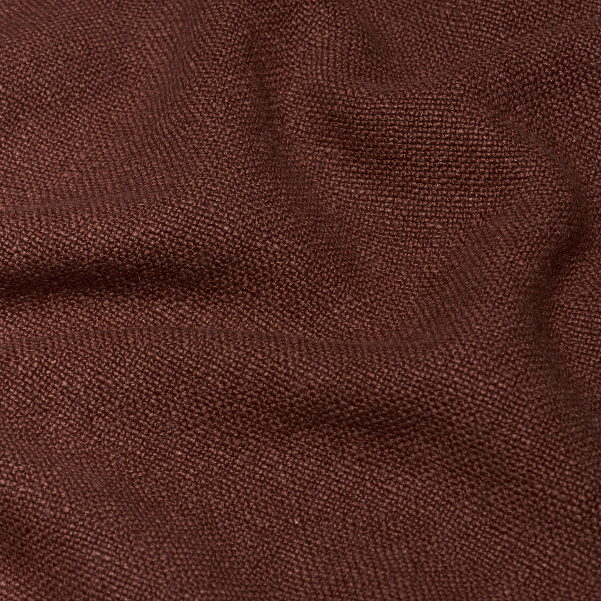 Lars Rustic Linen - Mahogany - Schumacher 88132 Fabric - Schumacher Fabric