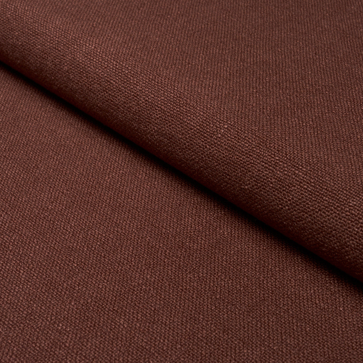 Lars Rustic Linen - Mahogany - Schumacher 88132 Fabric - Schumacher Fabric