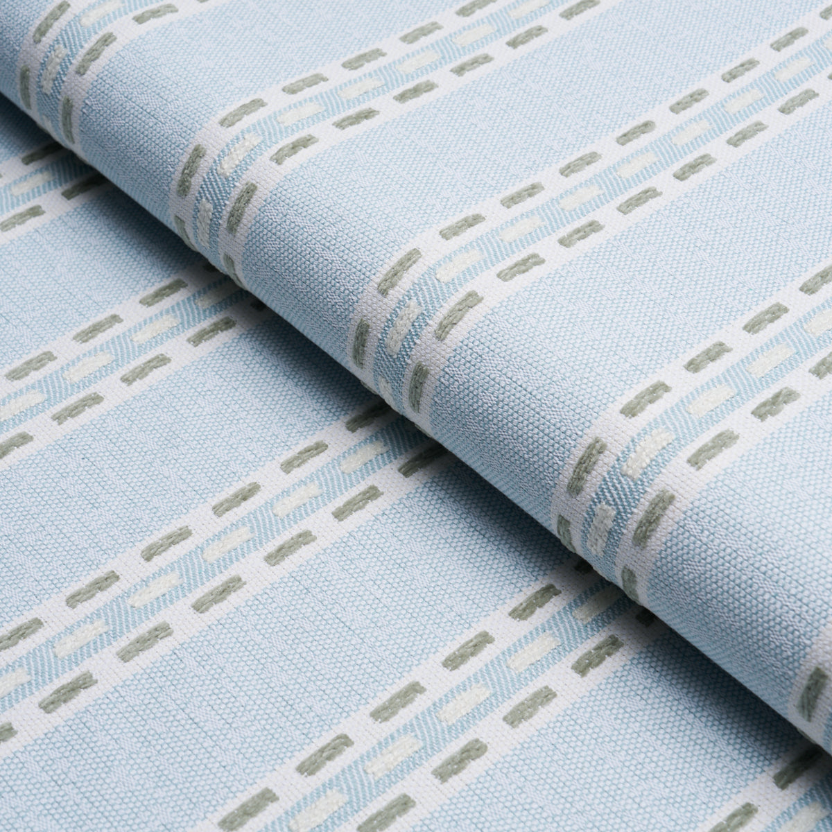 Breakline Performance - Sky & Leaf - Schumacher 88712 Fabric - Schumacher Fabric