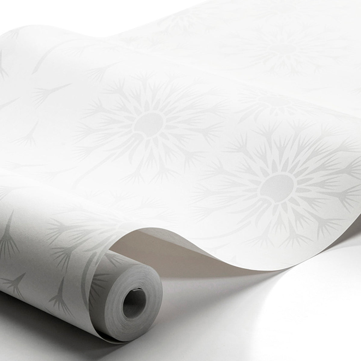 Dandelion Grey wallpaper by Schumacher, 9316 — view 2 - Schumacher Wallpaper