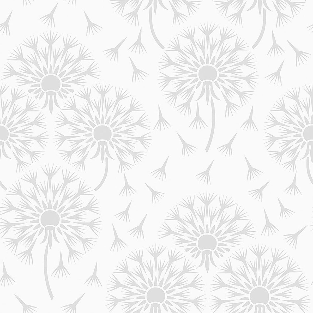 Dandelion Grey wallpaper by Schumacher, 9316 - Schumacher Wallpaper