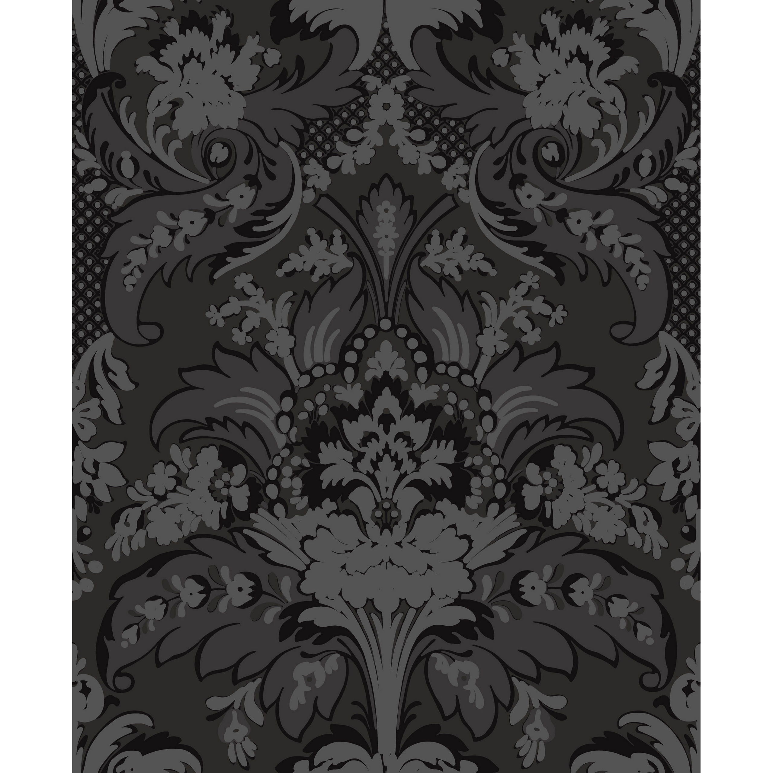 Aldwych - Black And Graphite - Cole & Son Wallpaper