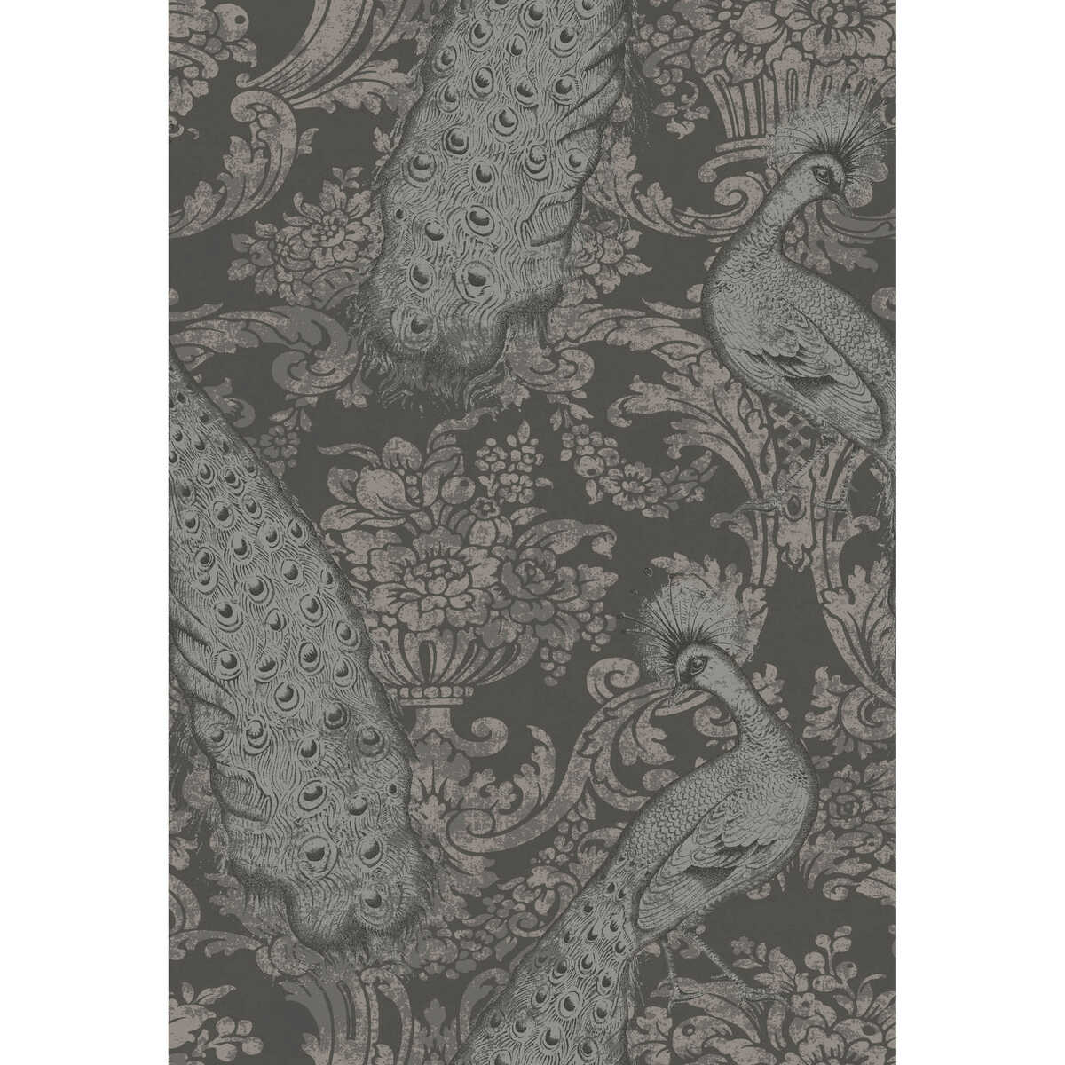 Byron - Charcoal An Silver - COLE & SON Wallpaper