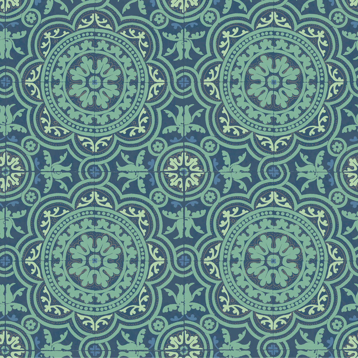 Piccadilly - Teal And Gold - COLE & SON Wallpaper