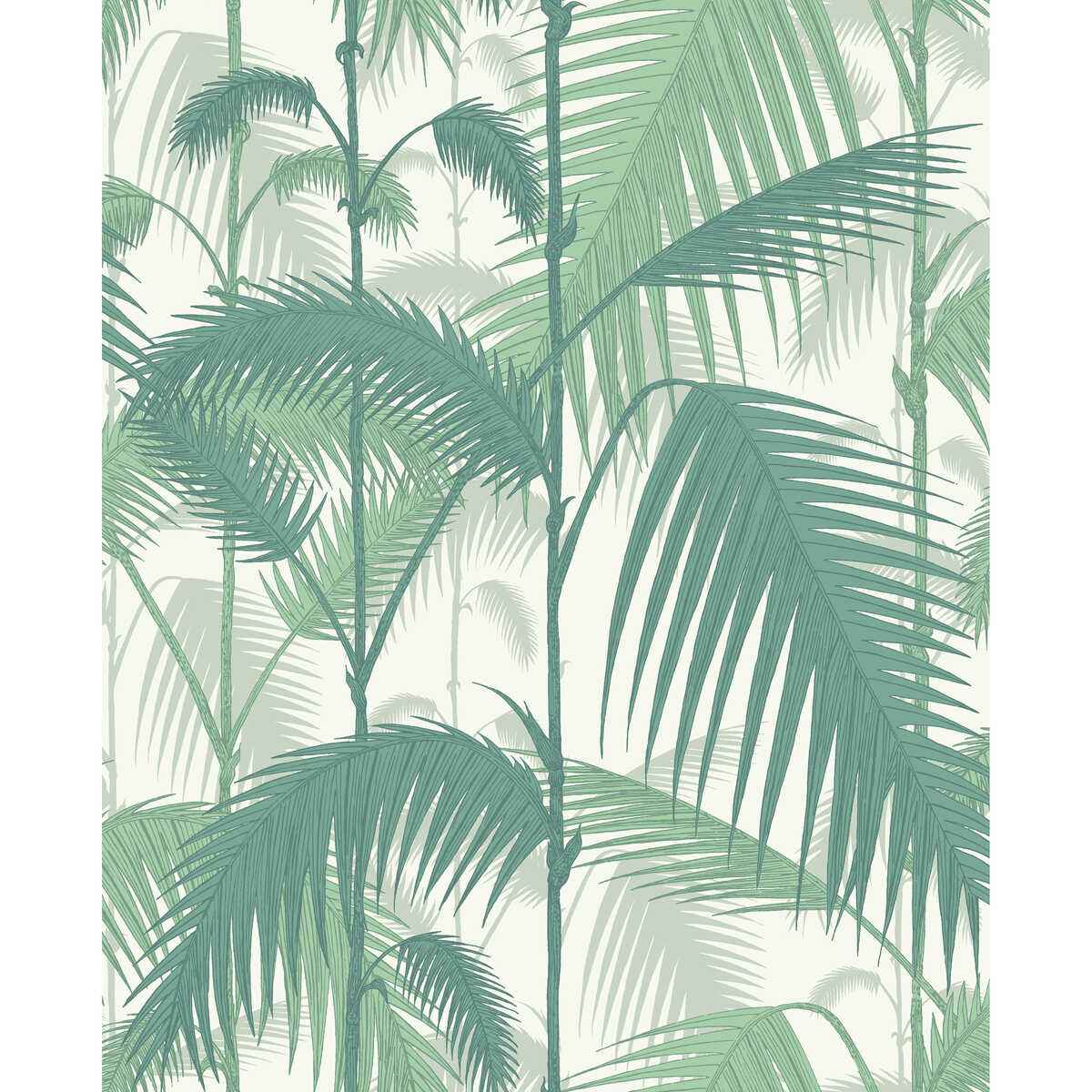 951002cs0 Palm Jungle Forest Gre W Cole Son Wallpaper