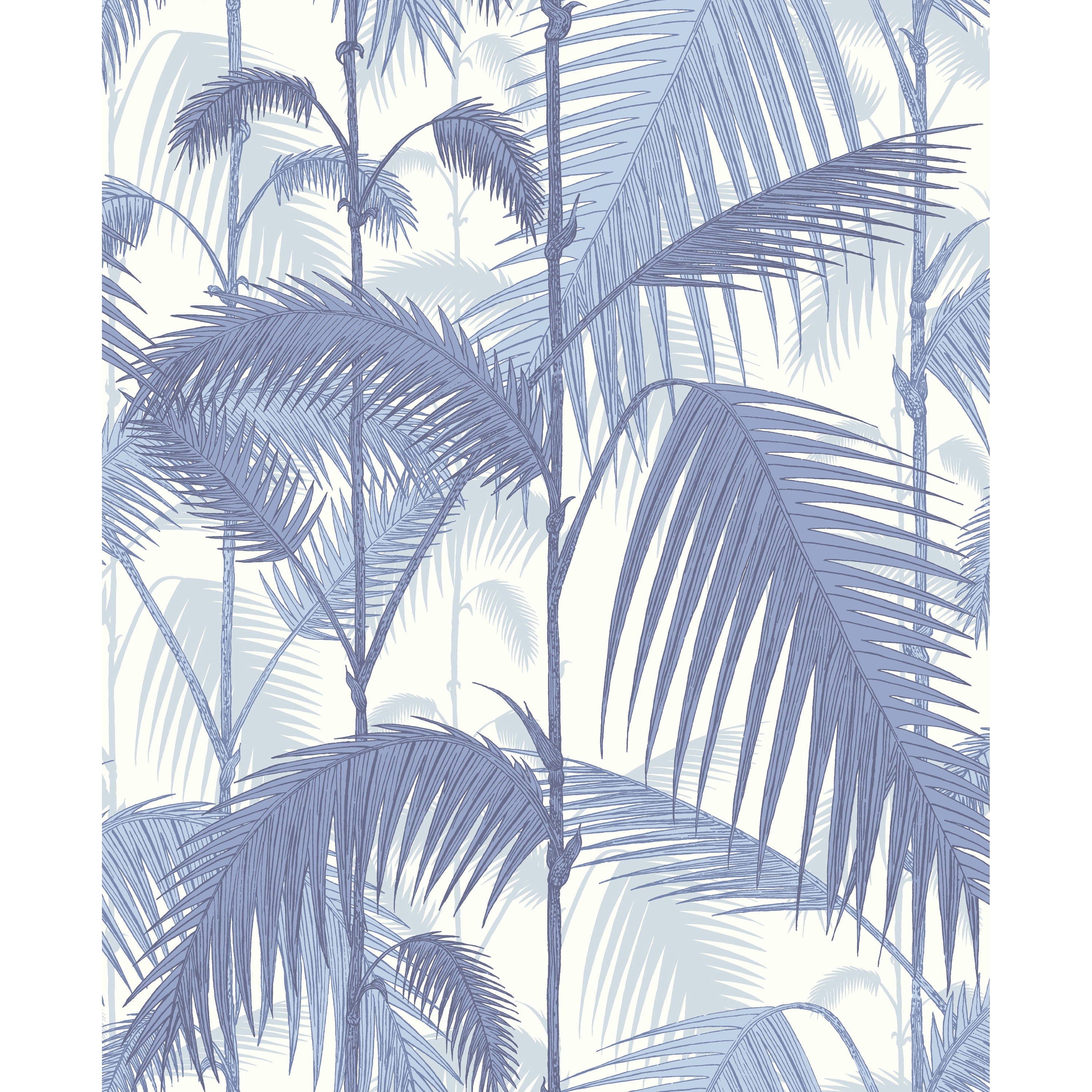 Palm Jungle - Blues/ White - Cole & Son Wallpaper