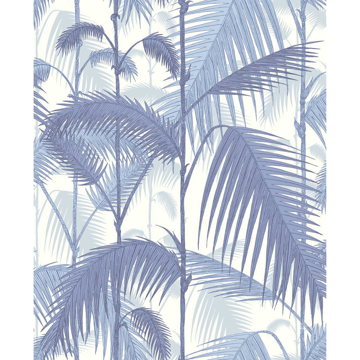 Palm Jungle - Blues/ White - COLE & SON Wallpaper