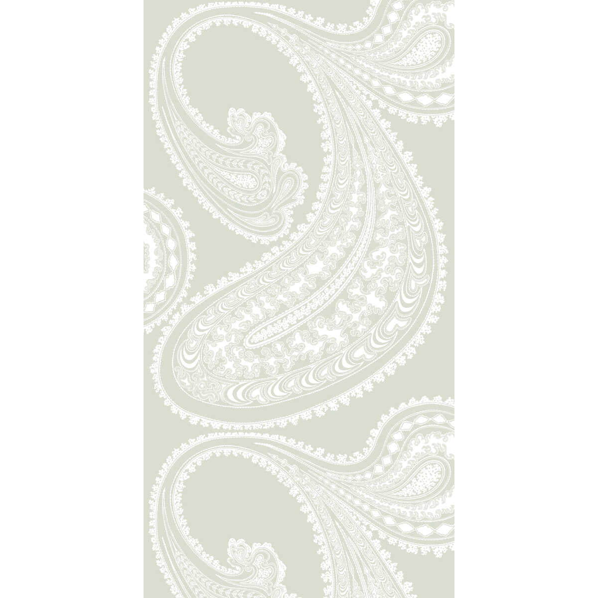 Rajapur - White/Olive - COLE & SON Wallpaper