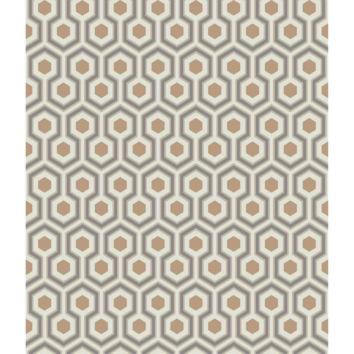953017cs0 Hicks Hexagon Gold Taupe Cole Son Wallpaper - COLE & SON Wallpaper