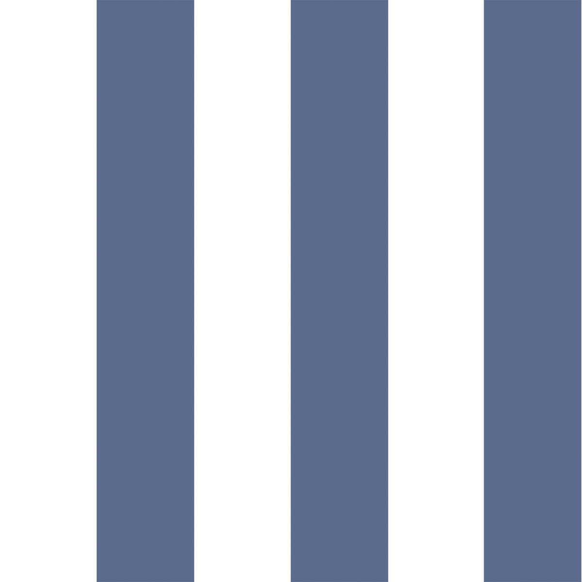 Glastonbury Str - Frch Bl & Wt - COLE & SON Wallpaper