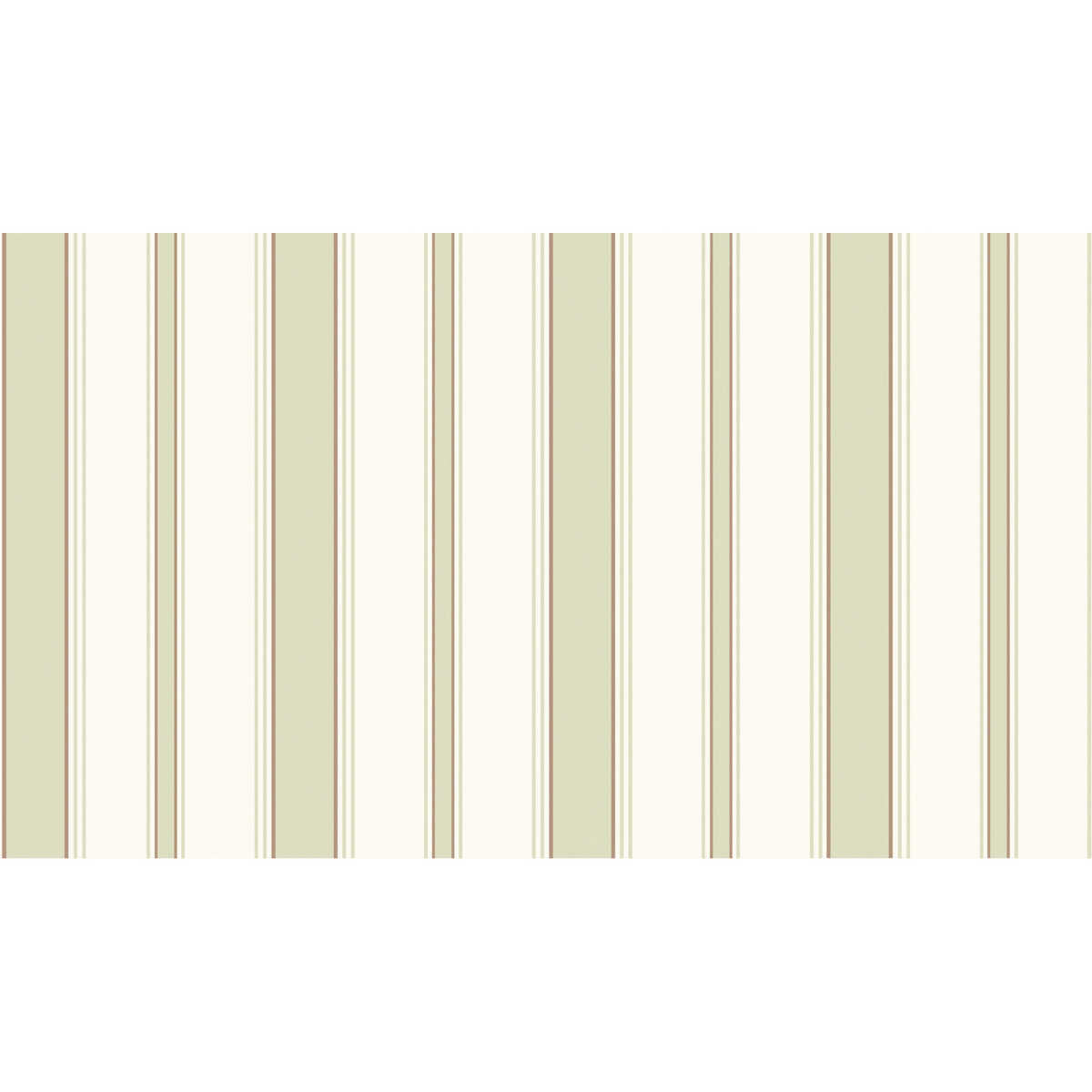 Cambridge Stripe - Olive/White