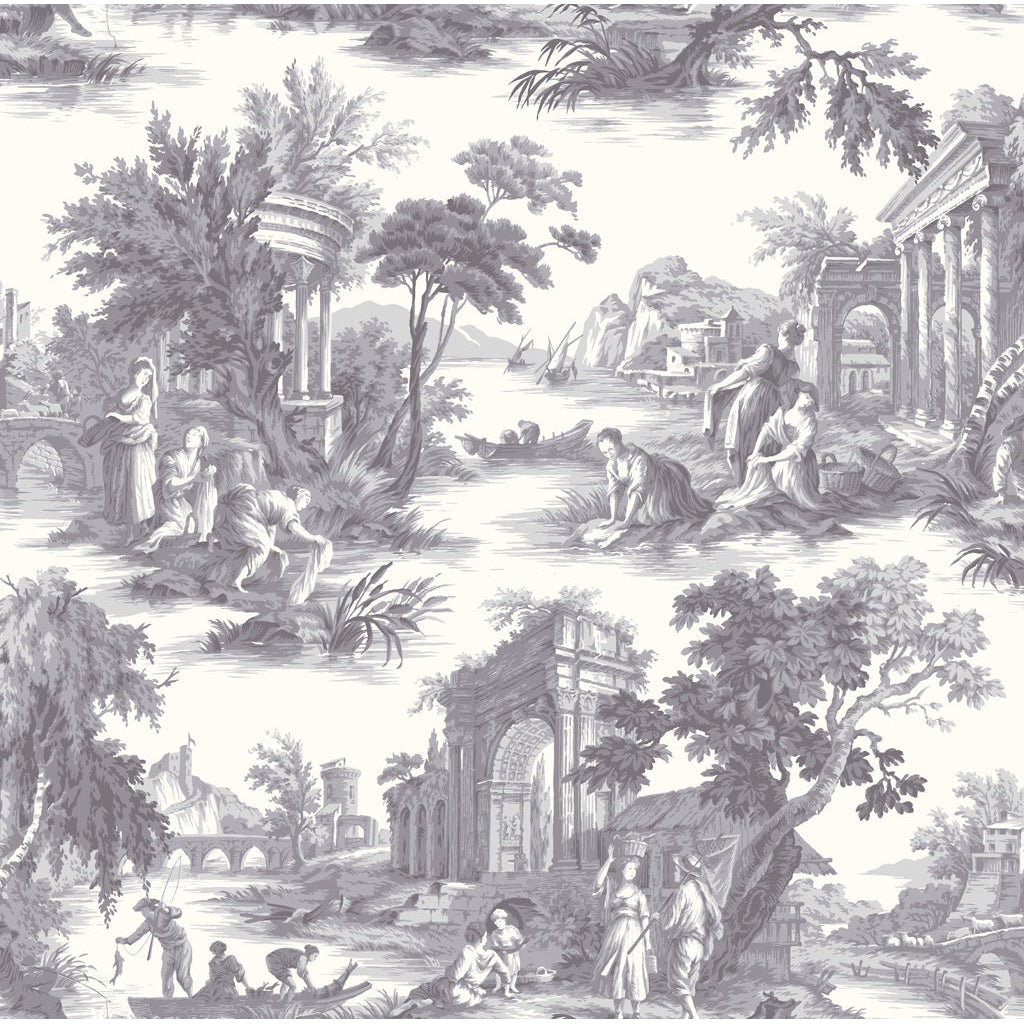 Villandry - Charcoal - Cole & Son Wallpaper