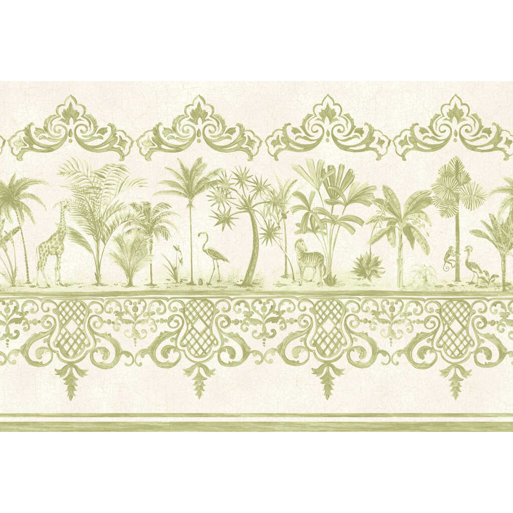 Rou Border - Old Olive - COLE & SON Wallpaper