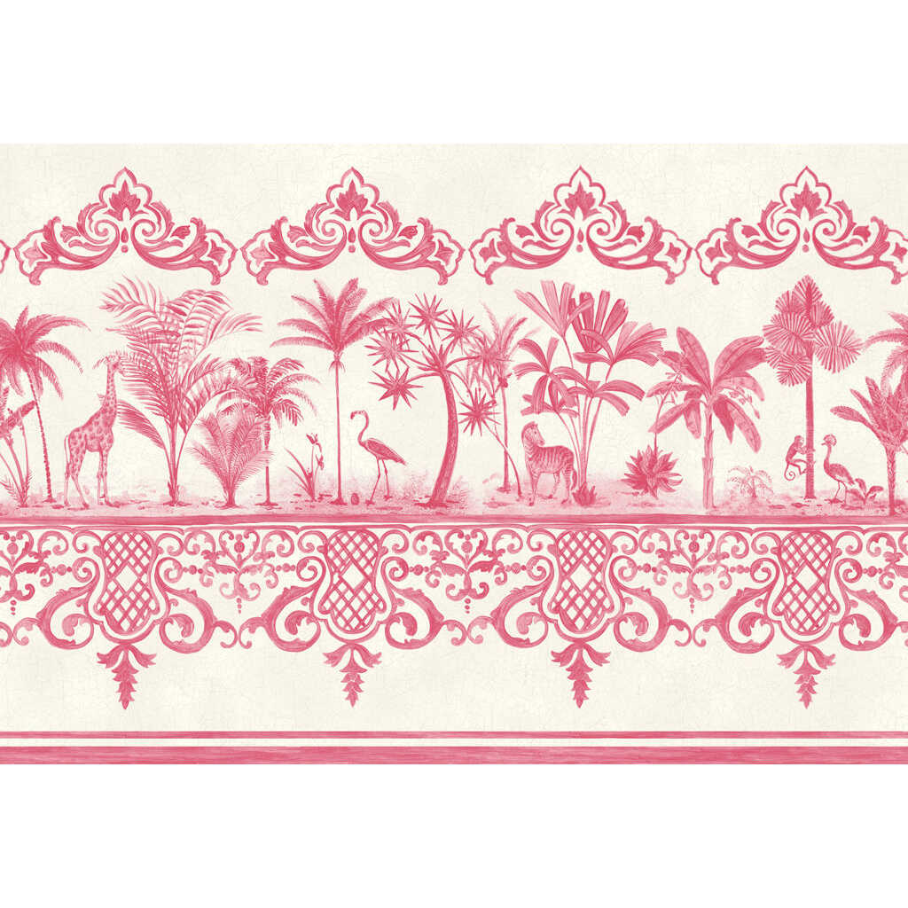 Rou Border - Rose Pink - COLE & SON Wallpaper