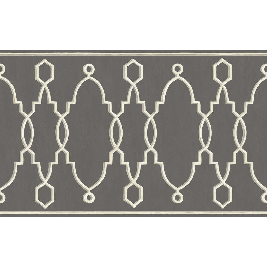Parterre Border - Charcoal - COLE & SON Wallpaper