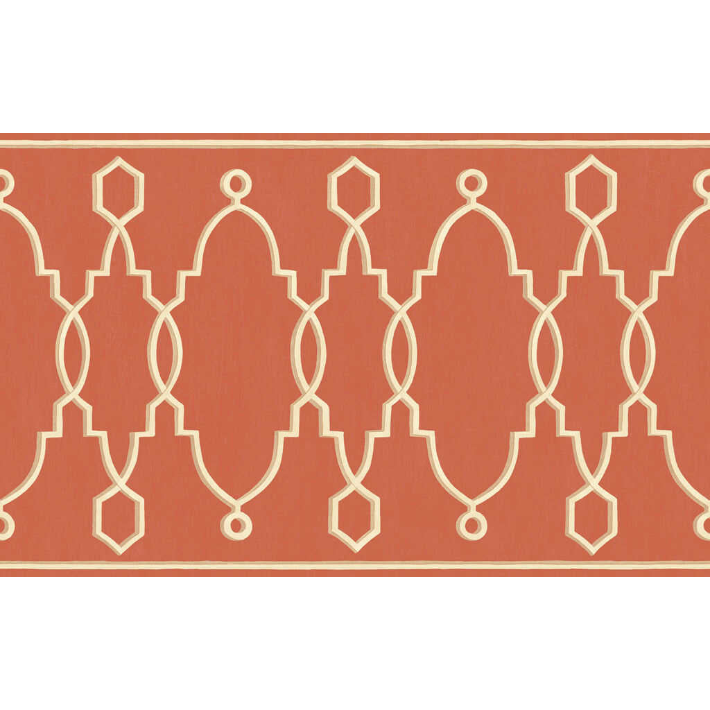 Parterre Border - Red - COLE & SON Wallpaper