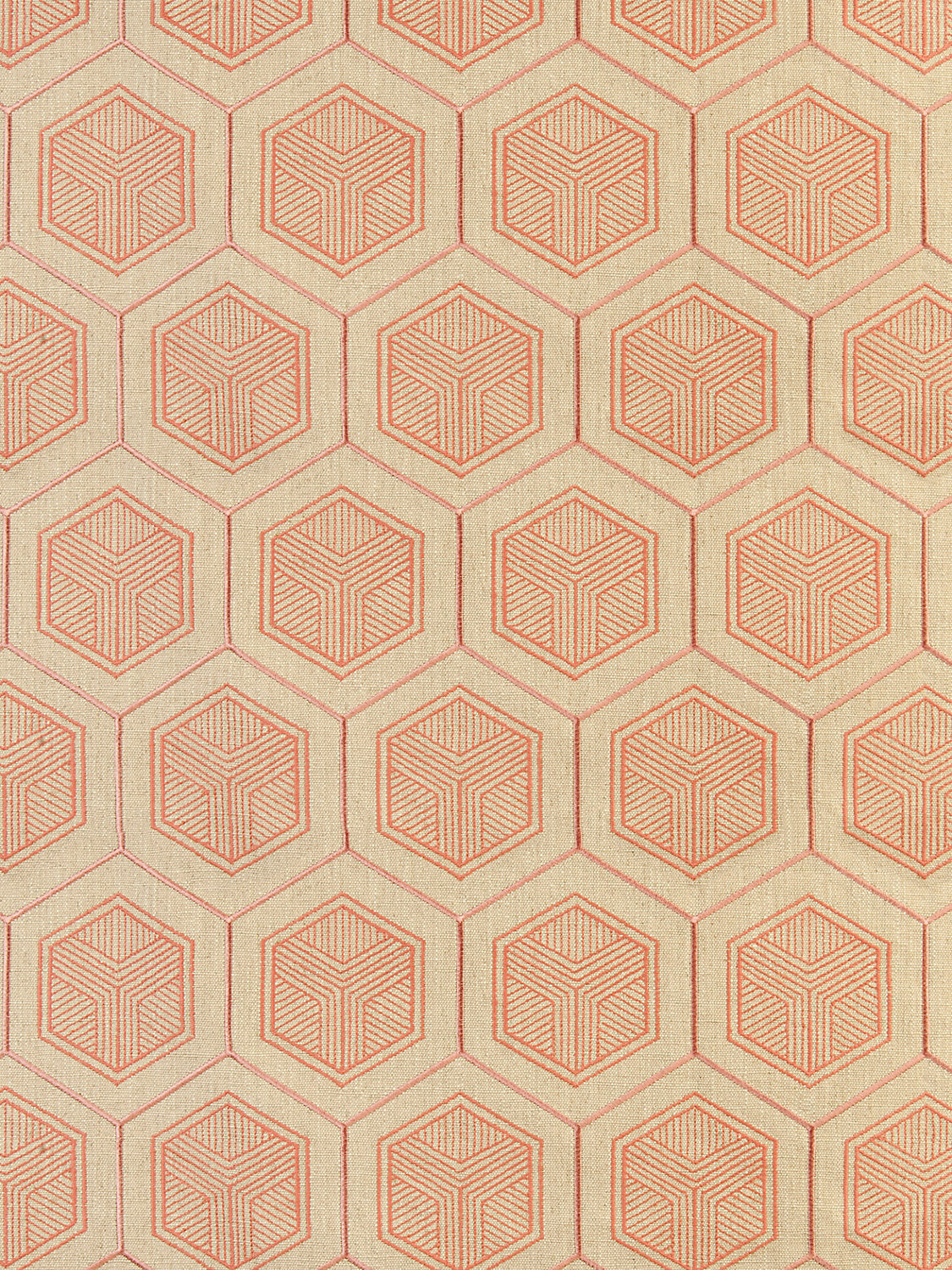 Hexaddiction - Bubble Gum - Scalamandre Fabric