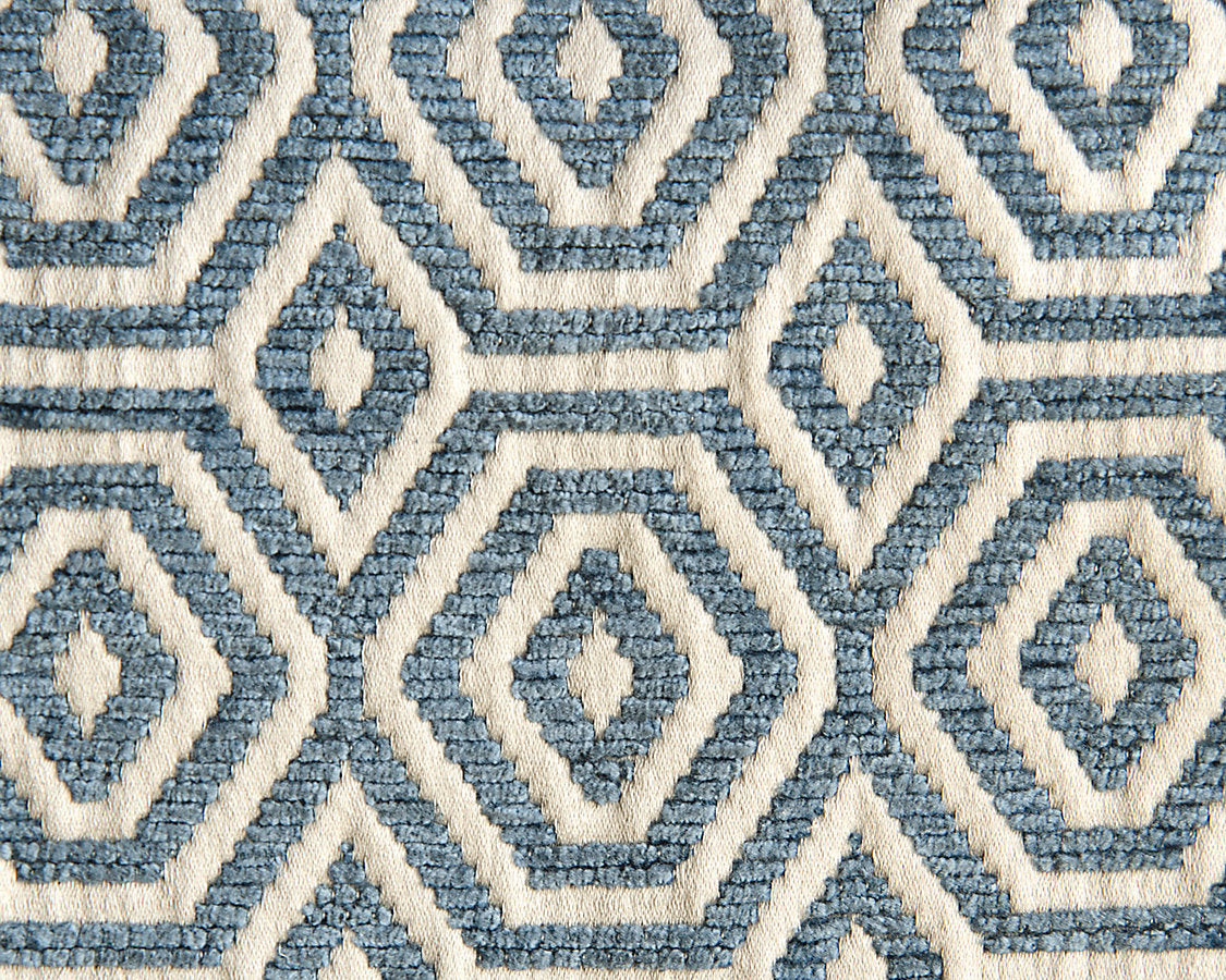Geometric Drops - Orion Blue - Scalamandre Fabric