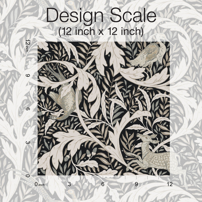 woodland-tapestry-wallpaper-black-york-wallcoverings-ac9122