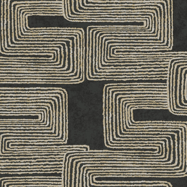 nikki-chu-zulu-thread-wallpaper-black-gold-york-wallcoverings-ag2032