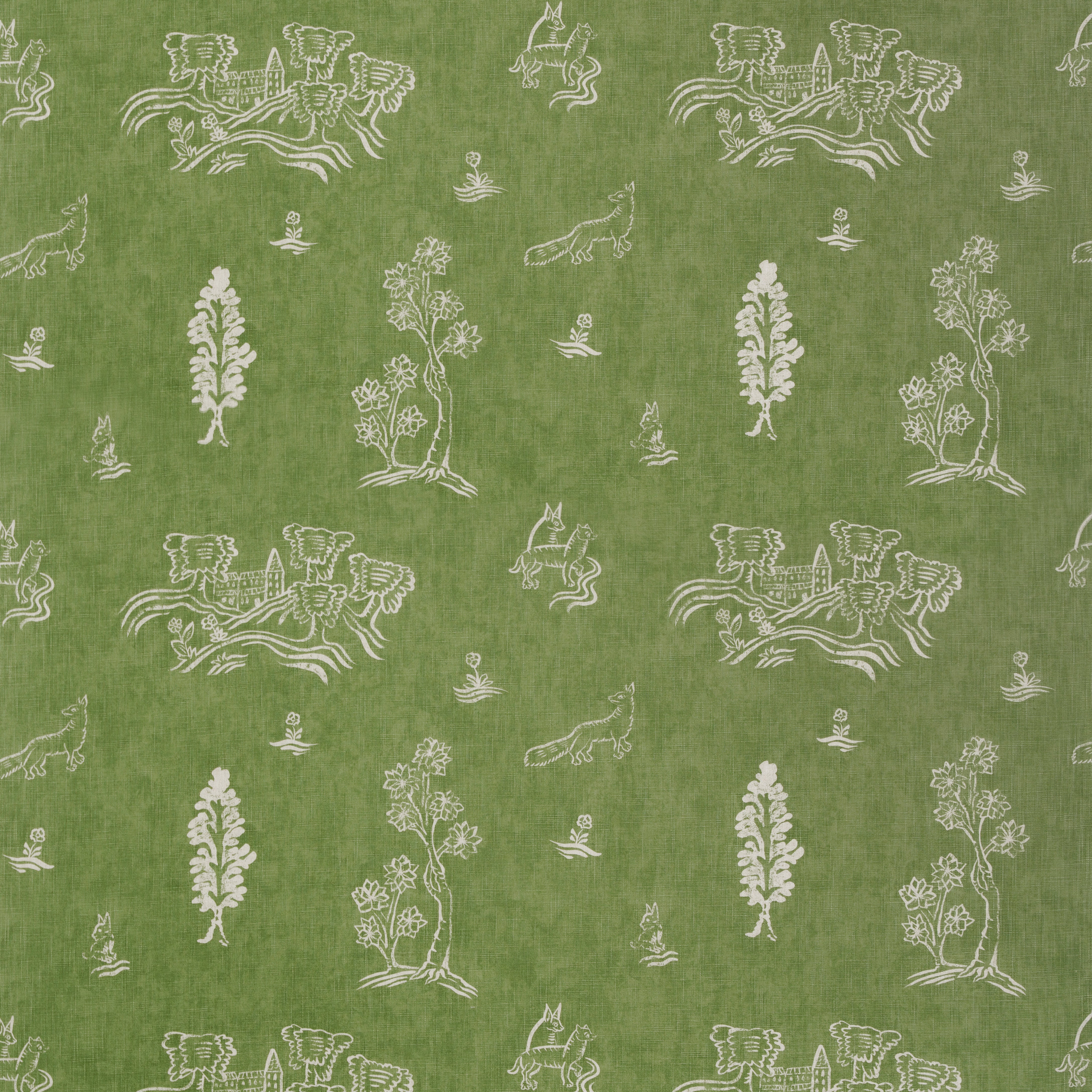 Friendly Folk - Basil Green - Kravet Couture Fabric